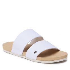 Klapki Rip Curl. Białe klapki damskie Rip Curl, bez wzorów, sportowe, bez obcasa, bez zapięcia. Za 329.99 zł.