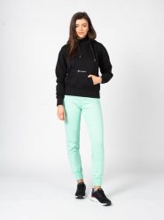 Champion Bluza | 115396 | Kobieta | Czarny. Czarne bluzy damskie Champion, xs, bez wzorów, z bawełny, eleganckie, bez ramiączek, z kapturem. W wyprzedaży za 179.00 zł.
