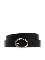 Tommy Hilfiger Pasek Damski Th Chic 2.5 AW0AW17251 Czarny. Czarne paski damskie Tommy Hilfiger, bez wzorów, ze skóry. Za 139.99 zł.
