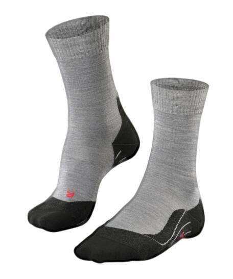 Skarpetki Falke TK5. Szare skarpety męskie Falke, bez wzorów, z materiału. Za 154.50 zł.