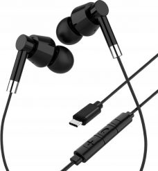 Słuchawki Media-Tech MEDIA-TECH Słuchawki douszne EARPHONES ALL USB-C czarne. Czarne słuchawki douszne Media-Tech. Za 28.19 zł.