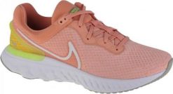 Nike Nike React Miler 3 DD0491-800 Różowe 40,5. Czerwone obuwie sportowe damskie Nike, bez wzorów, bez zapięcia. Za 476.80 zł.