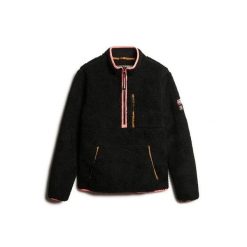 Damska bluza dresowa 1/2 z zamkiem błyskawicznym Superdry Outdoor. Czarne bluzy damskie Superdry, bez wzorów, z dresówki, bez ramiączek, bez kaptura. Za 407.00 zł.