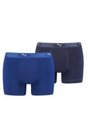 Puma Sportowe bokserki Bawełniane 2-pak Niebieskie. Niebieskie bokserki męskie Puma, bez wzorów, z bawełny. Za 164.88 zł.