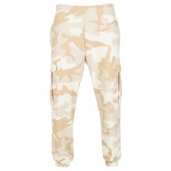 Spodnie dresowe Cargo Urban Classics Wide Camo. Brązowe spodnie sportowe męskie Urban Classics, m, bez wzorów, z dresówki, do biegania. Za 206.00 zł.