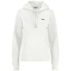 Bluza damska z kapturem Fila Lierna. Białe bluzy damskie Fila, xl, bez wzorów, z dresówki, eleganckie, bez ramiączek, z kapturem. Za 251.25 zł.