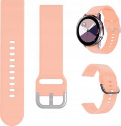 Hello Case PASEK OPASKA 20 MM SILIKON DO ZEGARKA SMARTWATCH UNIWERSALNY JASNY RÓŻOWY. Czerwone zegarki smartwatch Hello Case, bez wzorów. Za 20.00 zł.