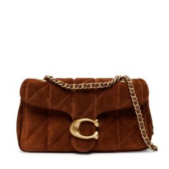 Torebka Coach. Brązowe torebki wizytowe damskie Coach, bez wzorów, bez dodatków. Za 1,589.00 zł.