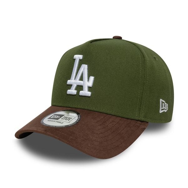 Czapka typu snapback New Era Dodgers Suede E-Frame. Zielone czapki męskie New Era, bez wzorów. Za 179.50 zł.