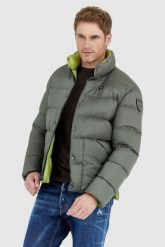 BLAUER Ciemnozielona puchowa kurtka męska FLETCHER. Zielone kurtki męskie Blauer USA, l, bez wzorów, z puchu, bez kaptura. W wyprzedaży za 1,089.99 zł.
