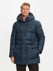 Calvin Klein Płaszcz zimowy K10K113465 Niebieski Regular Fit. Niebieskie płaszcze męskie Calvin Klein, na zimę, m, bez wzorów, z syntetyku, bez kołnierzyka, bez kaptura. Za 849.99 zł.