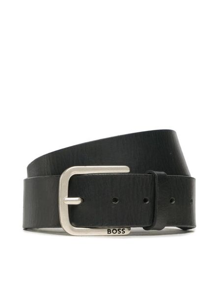 Boss Pasek Męski Janni 50491903 Czarny. Czarne paski męskie Boss, ze skóry. Za 159.99 zł.