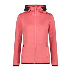 Kurtka polarowa damska z kapturem CMP. Czarne kurtki sportowe damskie CMP, bez wzorów, z polaru, bez ramiączek, z kapturem, trekkingowe. Za 393.30 zł.