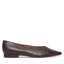 Baleriny LAUREN RALPH LAUREN. Brązowe balerinki damskie Lauren Ralph Lauren, bez wzorów, bez obcasa, bez zapięcia. Za 769.99 zł.