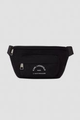 KARL LAGERFELD Czarna męska nerka K/rsg Nylon Bumbag. Czarne saszetki i nerki męskie KARL LAGERFELD, bez wzorów, z materiału. W wyprzedaży za 429.99 zł.