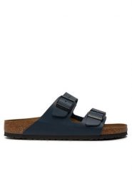 Birkenstock Klapki Arizona 0051151 Granatowy. Niebieskie klapki męskie Birkenstock, bez wzorów, ze skóry, bez zapięcia. Za 379.99 zł.