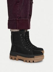 G-Star Raw Trzewiki CEO-WI16-PATTRICK-01 Czarny. Czarne botki damskie G-Star, bez wzorów, z nubiku, retro, bez obcasa, na płaskiej podeszwie, bez zapięcia. Za 399.99 zł.