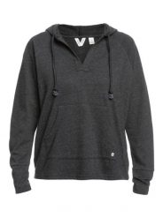 Bluza z kapturem ROXY DESTINATION SURF Czarna Damska. Szare bluzy damskie Roxy, l, bez wzorów, z bawełny, bez ramiączek, z kapturem. Za 277.80 zł.
