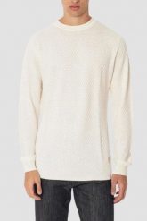 GUESS Beżowy sweter męski Davin Cn Ls, Rozmiar M. Brązowe swetry męskie Guess, l, z aplikacjami, z bawełny, eleganckie, bez kołnierzyka, bez ramiączek. W wyprzedaży za 322.99 zł.