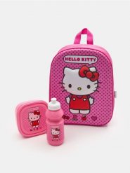Zestaw: plecak, lunchbox oraz butelka Hello Kitty - wielobarwny. Plecaki męskie Sinsay, bez wzorów. Za 32.99 zł.