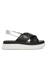 Liu Jo Sandały Dreamy Sandal 02 BA5089 EX097 Czarny. Czarne sandały damskie Liu Jo, bez wzorów, ze skóry, bez obcasa, na płaskiej podeszwie, bez zapięcia. Za 399.99 zł.