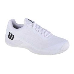 Męskie Buty Tenisowe Rush Pro 4.0. Białe buty zimowe męskie Wilson, bez wzorów, bez obcasa, bez zapięcia. Za 760.99 zł.