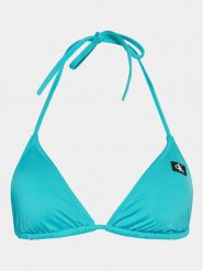 Calvin Klein Swimwear Góra od bikini KW0KW02343 Niebieski. Niebieskie bikini Calvin Klein Swimwear, m, bez wzorów, z syntetyku. Za 139.99 zł.