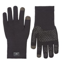Rękawiczki kolarskie Anmer, czarne. Czarne rękawiczki męskie SEALSKINZ, bez wzorów. Za 328.00 zł.