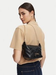 Guess Torebka J6YZ10 W2515 Czarny. Czarne listonoszki damskie Guess, z aplikacjami, ze skóry, bez dodatków. Za 229.99 zł.