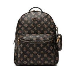 Plecak Guess. Brązowe plecaki damskie Guess, z aplikacjami. Za 619.99 zł.