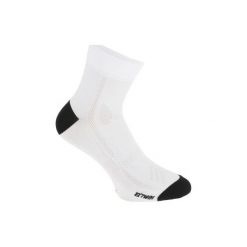 Skarpetki na rower ROADR 500. Białe skarpetki damskie B'TWIN, bez wzorów, z elastanu. Za 19.99 zł.