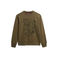 Bluza Superdry. Zielone bluzy męskie Superdry, m, bez wzorów, bez ramiączek, bez kaptura. Za 308.95 zł.