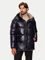 Hetregó Kurtka puchowa Justin 8N562 Granatowy Regular Fit. Niebieskie kurtki męskie HETREGO, m, bez wzorów, z puchu, bez kaptura. Za 1,749.00 zł.