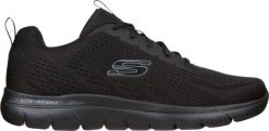 Skechers Buty męskie Skechers Summits Torre czarne 232395 BBK 39. Czarne buty sportowe męskie Skechers, bez wzorów, bez zapięcia. Za 328.95 zł.