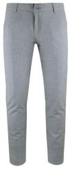 Lekkie, Męskie Spodnie Typu Chinos - Rigon - Popielate. Szare eleganckie spodnie męskie Rigon, bez wzorów, z elastanu. Za 245.00 zł.
