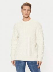 Tom Tailor Denim Sweter 1044433 Écru Relaxed Fit. Swetry męskie TOM TAILOR DENIM, l, bez wzorów, z bawełny, bez kołnierzyka, bez ramiączek. Za 179.99 zł.