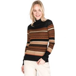 Liu Jo Sweter Czarny Pomarańczowy. Brązowe swetry nierozpinane damskie Liu Jo, xs, z aplikacjami, z materiału, bez kołnierzyka, bez ramiączek. Za 635.95 zł.