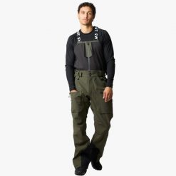 Spodnie narciarskie męskie Swedemount Lofoten 3L Shell Bib Pants wodoodporne. Zielone spodnie sportowe męskie SWEDEMOUNT, l, bez wzorów, narciarskie. Za 899.99 zł.