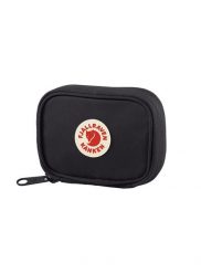 Portfel Fjallraven Kanken Card Wallet - black. Czarne portfele męskie Fjällräven, bez wzorów, z bawełny. Za 150.69 zł.