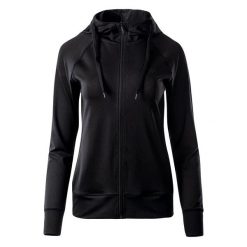 Bluza Z Kapturem Damska Polar Cyra. Czarne bluzy damskie MARTES, s, bez wzorów, z elastanu, bez ramiączek, z kapturem. Za 128.99 zł.
