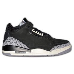 Buty Sportowe Air Jordan 3 Retro Off Noir. Białe buty sportowe męskie Jordan, bez wzorów, bez zapięcia. Za 948.67 zł.