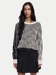 Desigual Sweter Ottawa 24WWJF10 Szary Regular Fit. Szare swetry nierozpinane damskie Desigual, xl, bez wzorów, z bawełny, bez kołnierzyka, bez ramiączek. Za 379.99 zł.