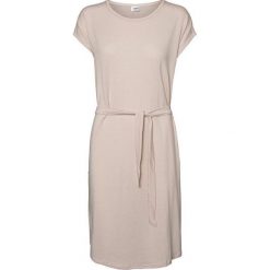 Vero Moda Sukienka damska Ava Plain Ss Knee Dress Vma Sepia Rose (rozmiar XL). Brązowe sukienki damskie Vero Moda, do pracy, xl, bez wzorów, biznesowe, bez kołnierzyka, bez ramiączek, proste. W wyprzedaży za 62.00 zł.