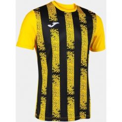 Joma Inter III Koszulka Sportowa Żółto-Czarna 2XL - Oddychająca i Zrównoważona. Czarne koszulki sportowe męskie Joma, xl, bez wzorów, z poliesteru, bez ramiączek, do piłki nożnej. Za 179.99 zł.