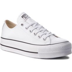 Trampki CONVERSE - Ctas Lift Clean Ox 561680C White/Black/White. Białe trampki i tenisówki damskie Converse, bez wzorów, z gumy, bez zapięcia. W wyprzedaży za 349.00 zł.