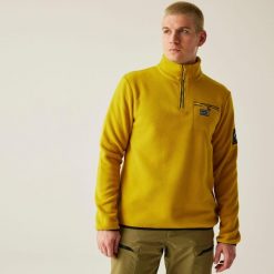 Affinity Męski polar narciarski. Żółte bluzy sportowe męskie Dare 2B, na zimę, m, bez wzorów, z polaru, bez kaptura, narciarskie. Za 199.99 zł.