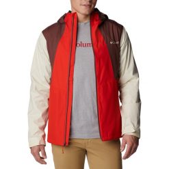 Kurtka przeciwdeszczowa męska Columbia Inner Limits II. Brązowe kurtki męskie Columbia, l, bez wzorów, sportowe, bez kaptura. Za 249.99 zł.