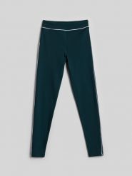 4F Legginsy dzianinowe damskie - zielone XL. Zielone legginsy damskie 4F, bez wzorów, z dzianiny. Za 129.99 zł.