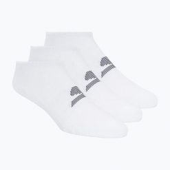 Skarpety męskie SKECHERS Microfiber Non Terry No Show 3. Białe skarpety męskie Skechers, bez wzorów, z elastanu. Za 52.99 zł.