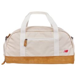 Torba New Balance LAB51504LIN – beżowa. Brązowe torby na ramię męskie New Balance, z materiału, na ramię. Za 329.99 zł.